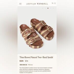 Loeffler Randall Tan and Cream Kids Sandals